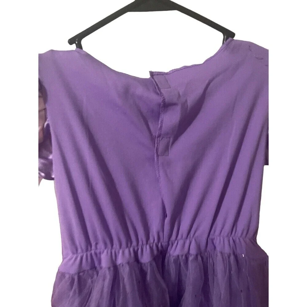 Disney Rapunzel Up Dress Purple Princess Halloween Costume Dress Up  5-6 Years